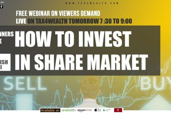 Live webinar at 7:30PM today on “How to invest in share market beginners guide with Mr. Pushkar Anand